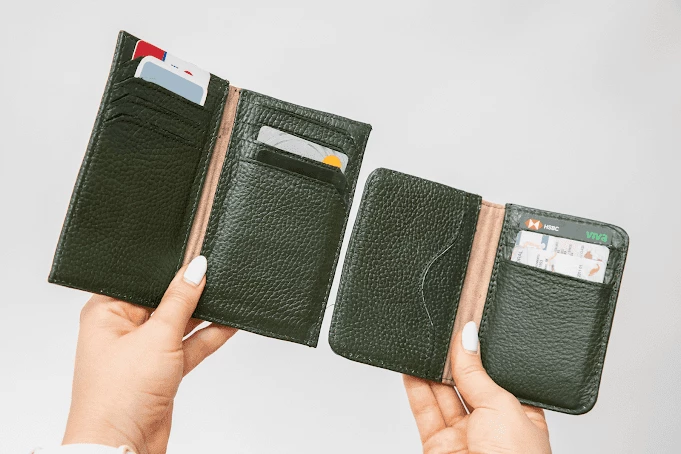 Tarjetero doble de Piel