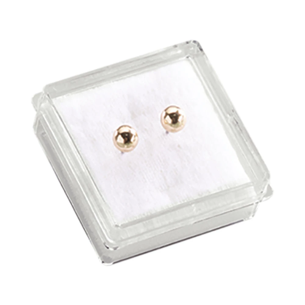 Capsula de Acrilico Transparente Con Esponja