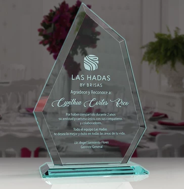 Reconocimiento de Cristal Grabado 005