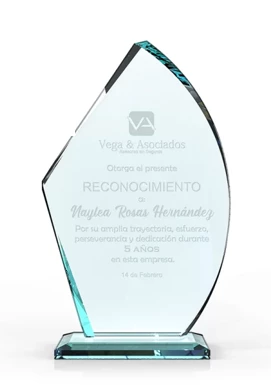 Reconocimiento de Cristal Grabado 111