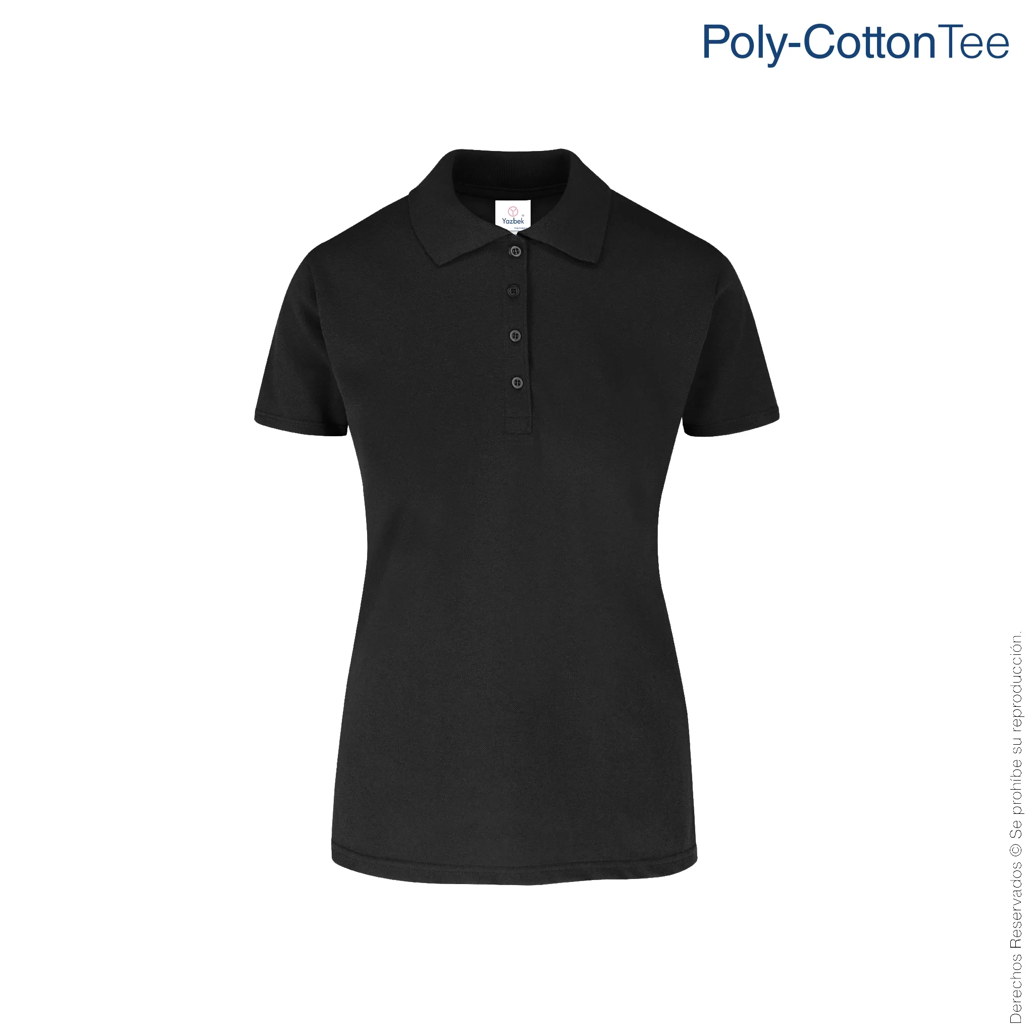 Playera Polo p/ Dama - Tela Piqué 50% -50%