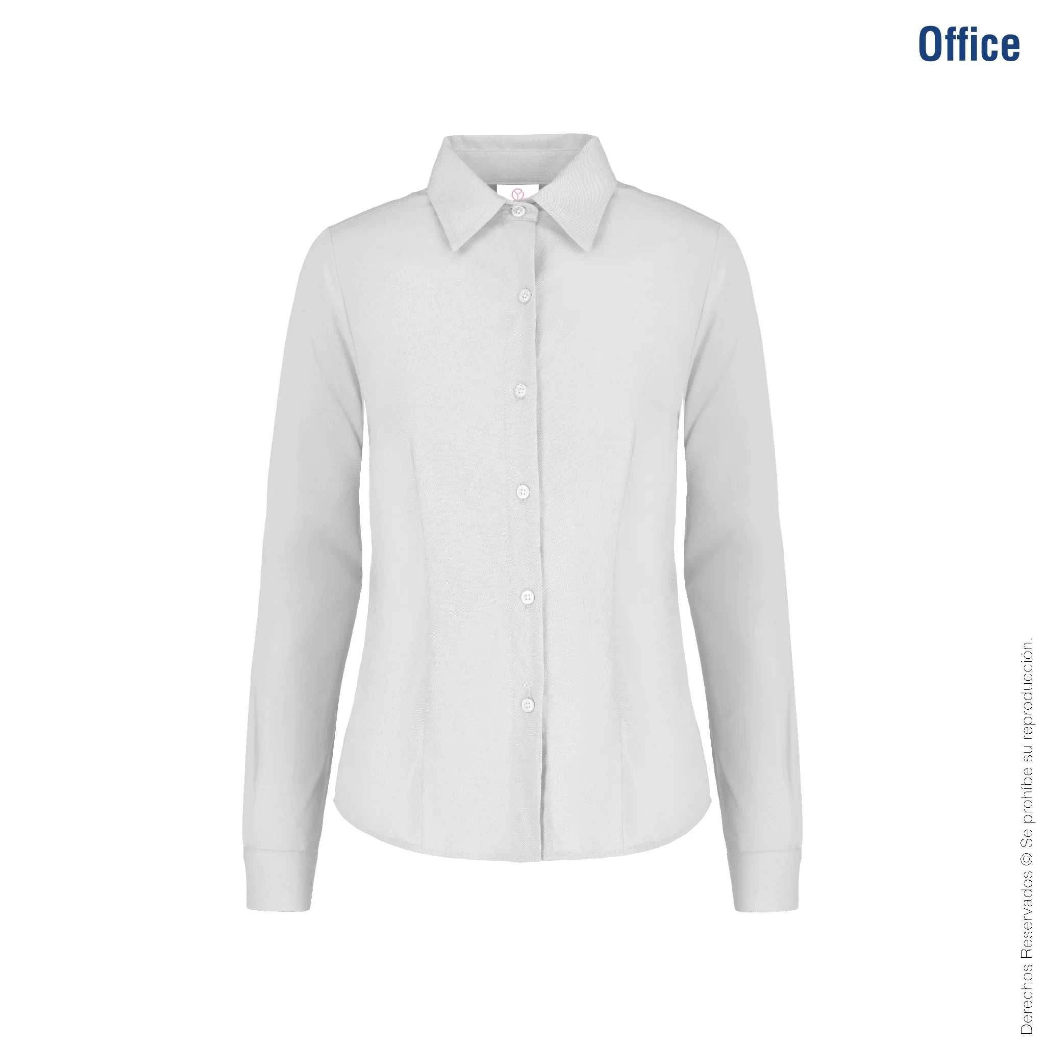 Camisa de Gabardina Manga Larga para Dama